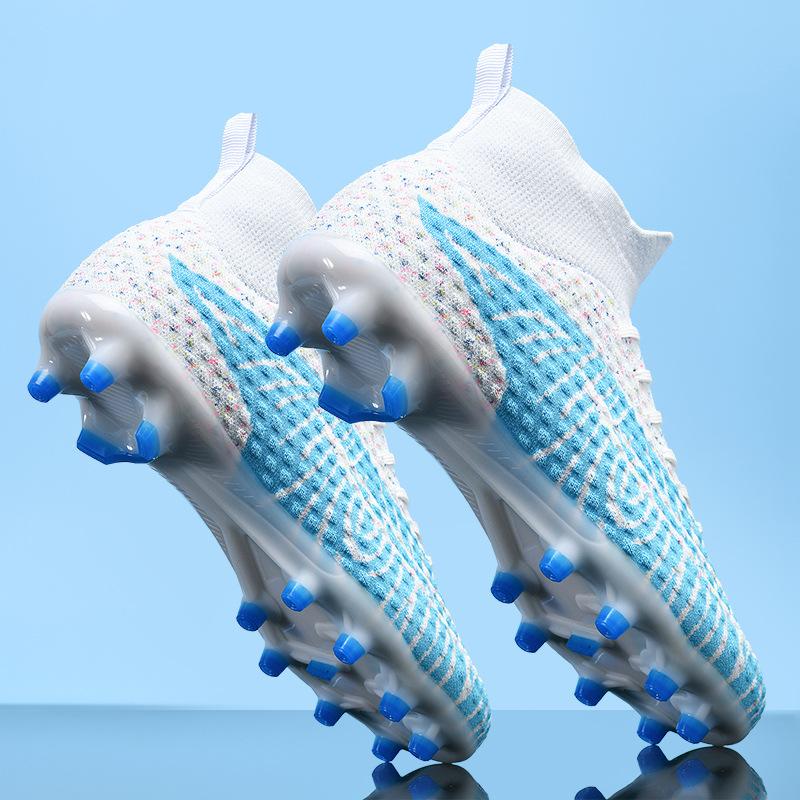 

Футбольные бутсы Assassin мужские и женские высокие AG длинные шипы сломанные шипы подростковые и детские износостойкие тренировочные спортивные туфли больших размеров 36