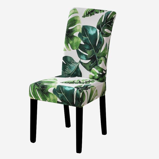 Geometry Chair Furniture Cover Dining Elastic Chair Covers Spandex Fabric Elasticized Elastic Office Chair Case Anti -Dirty Removable 1pc