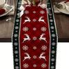 2023 Christmas Table Runner Cloth Merry Christmas Decoration for Home Tablecloth Xmas Cristmas Ornament Navidad New Year 2024