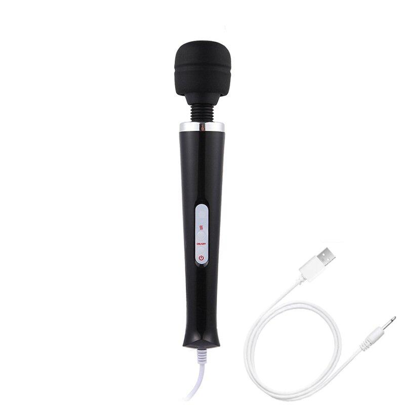 Mocny Masażer 10 Prędkości Potężny Duży Wibrator Ręczny Bezprzewodowy Magiczna Różdżka Wibrator Wibratory na Klitoris Seksualna Zabawka dla Kobiet 18+