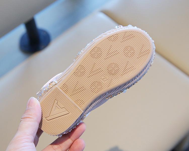 Mädchen Prinzessinnen-Schuhe mit Strass und Schleife für Frühling/Herbst 2026 - Perfekt für Tanz und Auftritte