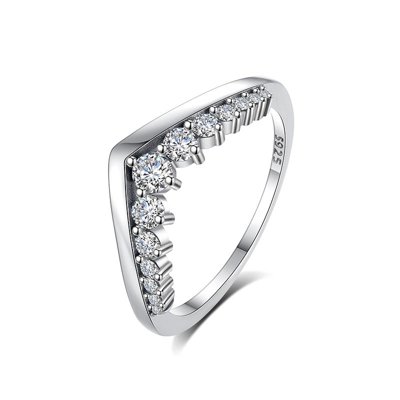 Original 925 Sterling Kupfer Ring Liebesherz Gabelmond Mond Sonne Ringe Kristall Roségold Für Frauen Hochzeitsgeschenk Luxus Zirkon