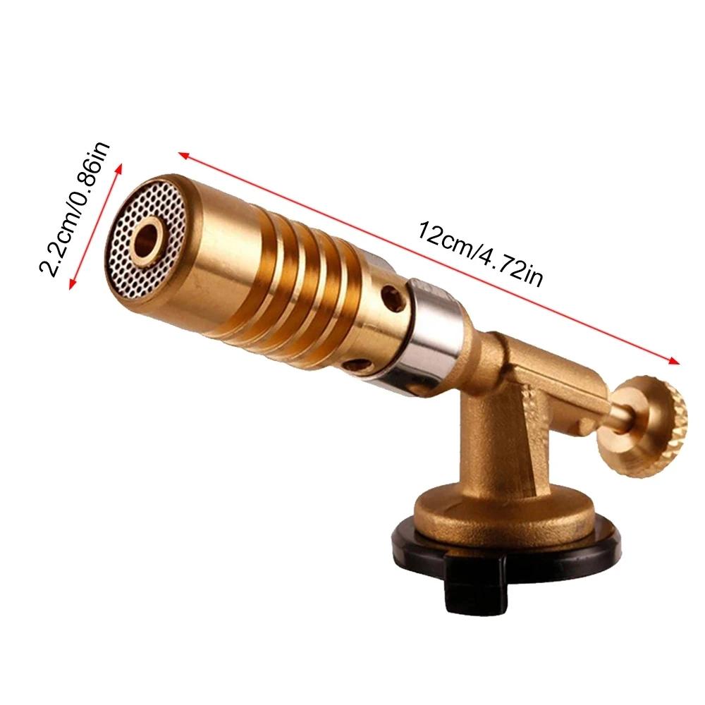 Portable Welding Torch Gas Burner Flame Gun High Temperature Brass Copper Gas Torch Brazing Solder Propane Bakeware