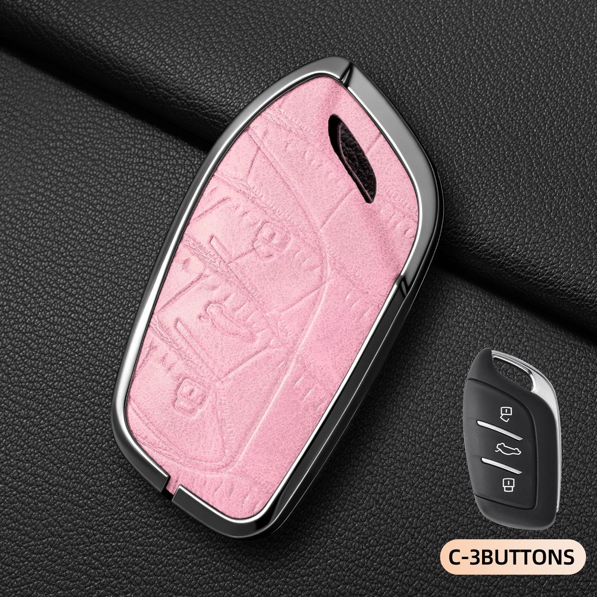 Roewe Key Cover for i5, RX5, RX3, RX8, i6MAX, Ei5, Ei6, 350, 360W5 Models Crocodile Pattern