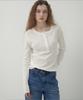 MOTT Henley Neck Classic T-Shirt - White
