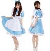 Women Blue Pink Alice  Lolita Dress French Maid Costumes Anime  Costumes Cosplay Party