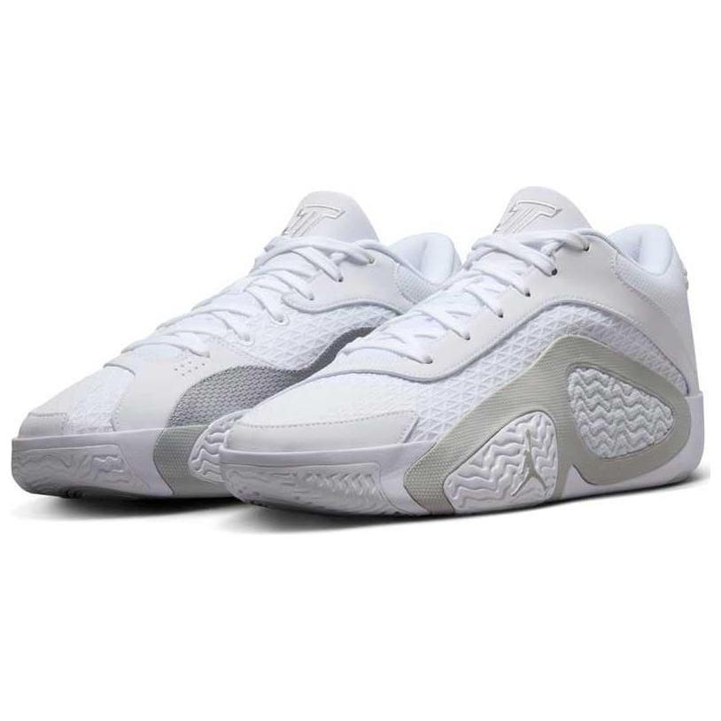 Jordan Tatum 2 PF Bequeme Vielseitige Rutschfeste Langlebige Low-Top Basketballschuhe Unisex Sneaker Weiß FQ7631-101