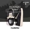 Kids Shoes Mens Retro Black Canvas Sneakers Low Top Casual Shoes With Thick Sole Comfortable Daily Wear