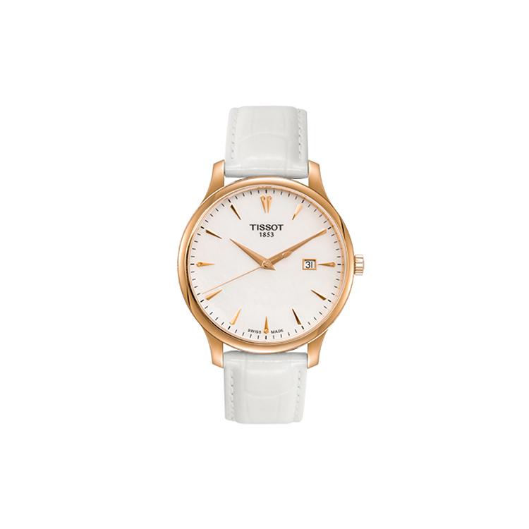 TISSOT Junya Collection Quartz Movement 30m Waterproof Men's Watches Watch 42mm White Dial Stainless Steel Case T063.610.36.116.01
