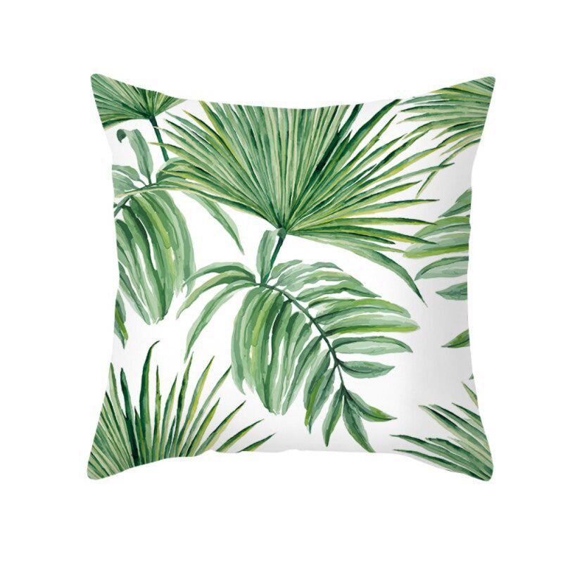 leaf green throw pillows