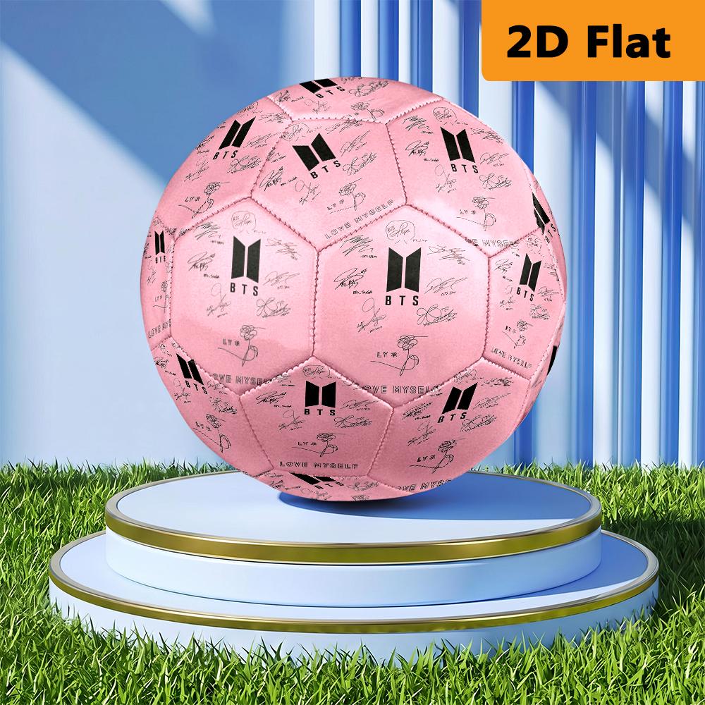 Vivid Colors Bts'S Vibrant Fashion Explained Football Suitable For Both Training And Competition No 5 Football Very Elastic Outdoor Sports