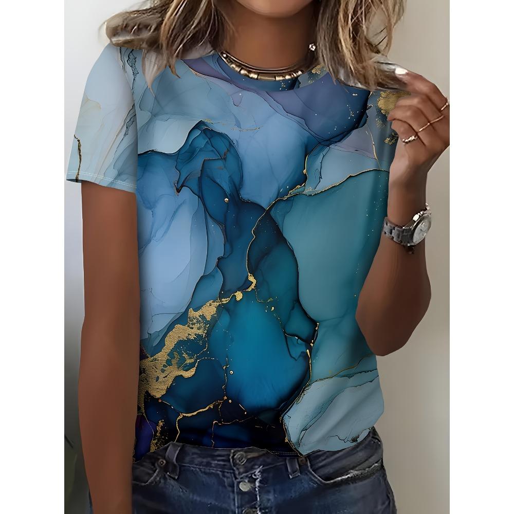 2026 Fashion New Latest Adult Children Parent-child Couple Colorful Texture Design 3D Printing Personalized Street Wear T-shirt