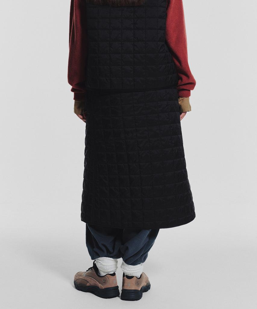 Minasu Mns Line Quilting Long Skirt_Black