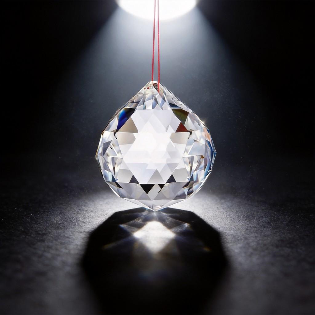 24pcs Crystal Hanging Ornaments 20mm Faceted Balls For Wedding Decor And Christmas Gifts