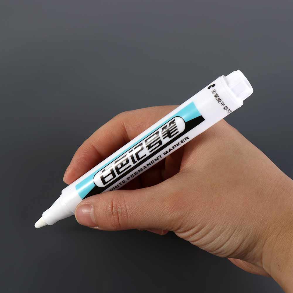 Not Easy To Fade White Marker Pens 0.7mm/1.0mm/.2.5mm Oily Marker Pen  Rock Painting