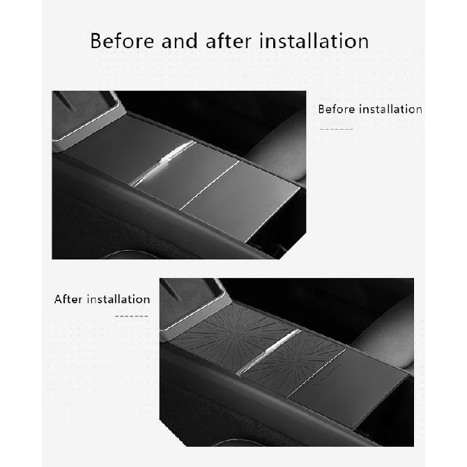 For Tesla Model Y Juniper Central Control Panel Protector Sticker Electrostatic Adsorption Model 3 Highland Central Cover Film