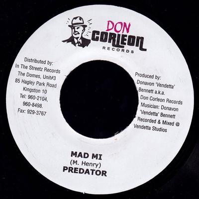 7inch Record PREDATOR - Mad Mi NONE Don Corleon Rec 2003 Jamaica Reggae, Ska & Dub Used
