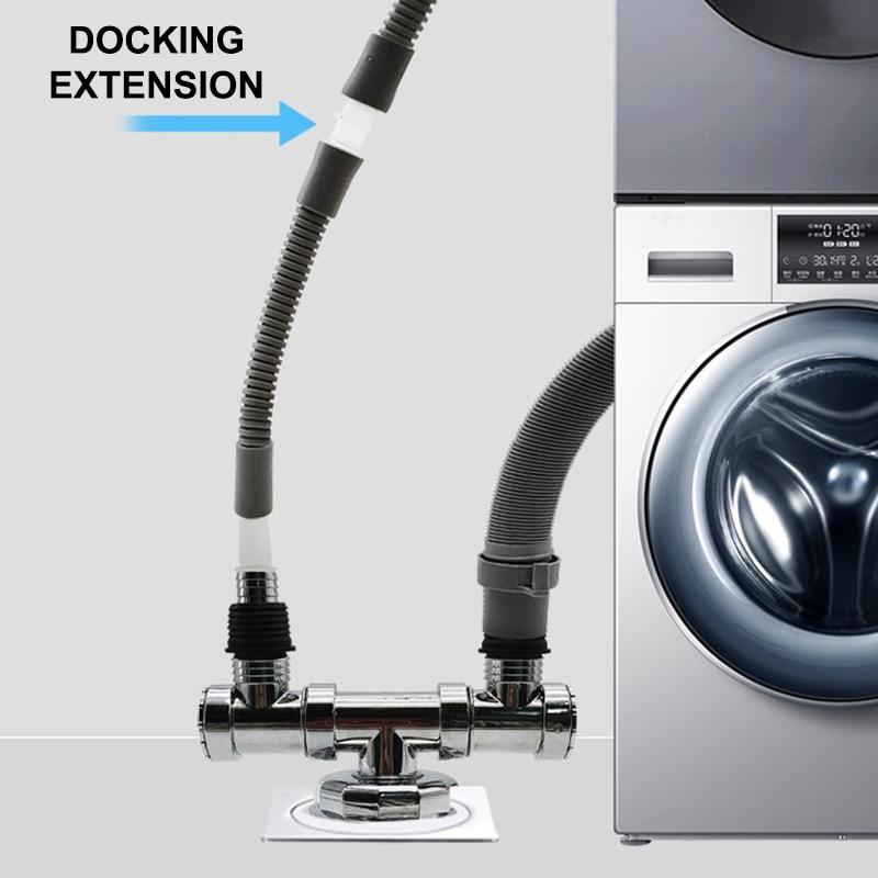Dryer Drain Hose 10mm Heat Resistant Durable Replacement Extension with Adapter Multiple Sizes for Laundry Room Dryer Use