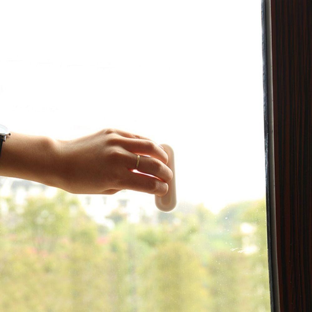 Self-adhesive Oval Door Handles Non-slip Grip Cabinet Drawer Handles Sliding Door Handle  Glass