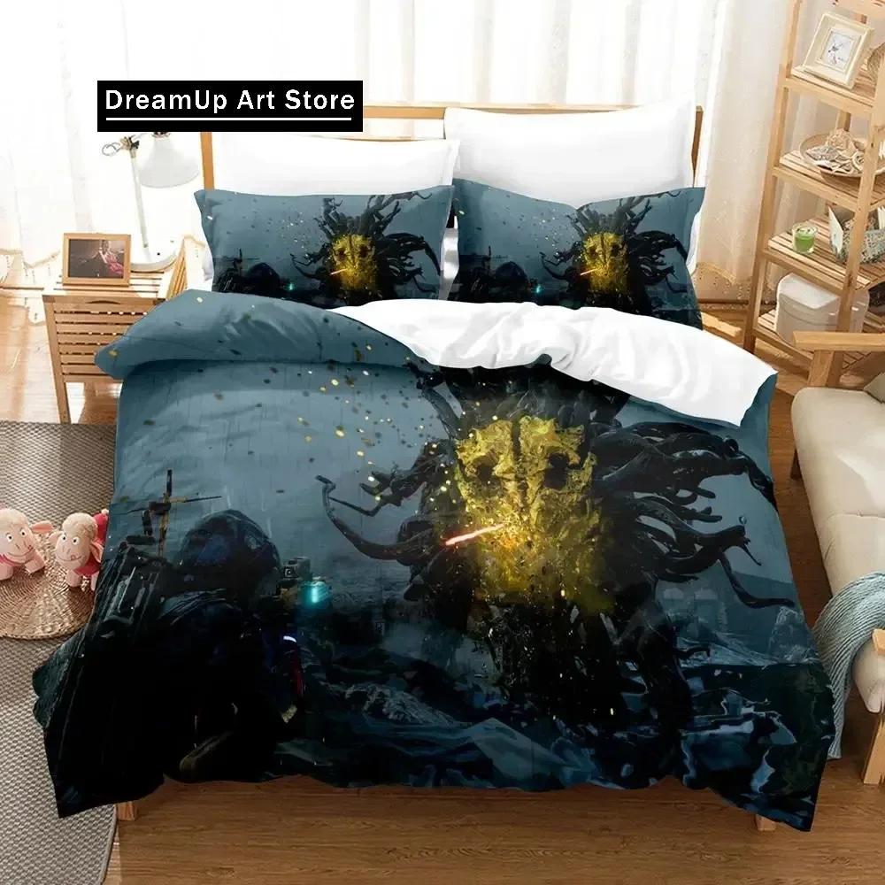 2D Death Stranding Bedding Set Single Twin Full Queen King Size Bed Set Aldult Kid Bedroom Duvetcover Sets Anime Parure De Lit