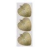 Davies Products Glitter Hearts Bauble (Pack of 3)