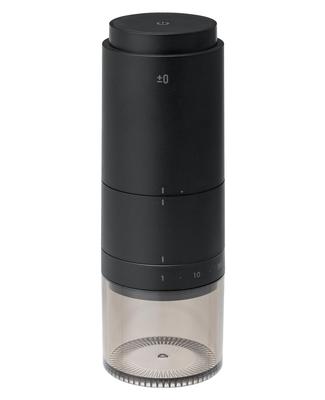 ±0 Plus Minus Zero Electric Coffee Grinder XKM-J110 (Black) Conical Type with 38 Grind Types and Easy Dial Operation