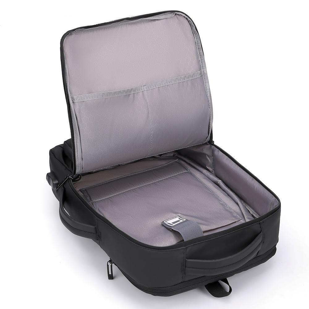 Plecak z ładowaniem USB męski wielofunkcyjny plecak na podróż służbową odporny na zachlapania rozszerzany torba na komputer plecak szkolny