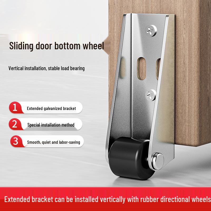 Silent Sliding Door Roller Track - Miniature Nylon Support for Vertical Furniture, Load-Bearing & Universal Use