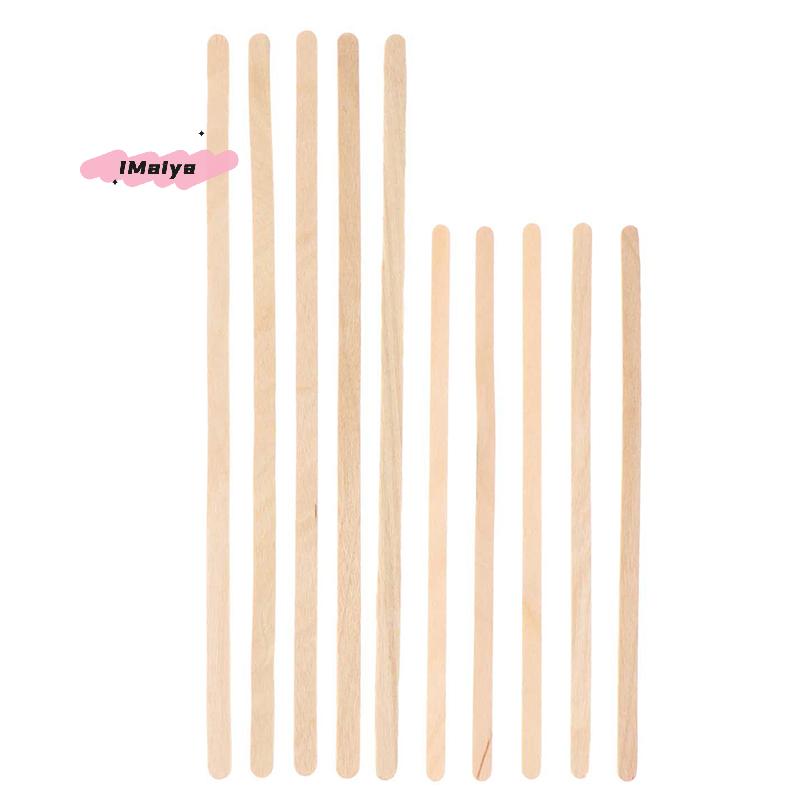 50Pcs Disposable Wooden Stirrers Coffee Hot Cold Drinking Beverage Sticks Eco-Friendly K-Cup Lids Compatible Wood Stir Pops