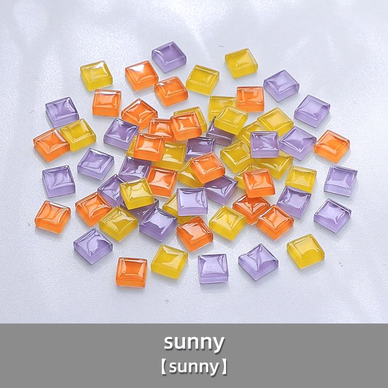 1cm Crystal Glass Colored Stones Mosaic DIY Kit for Kids