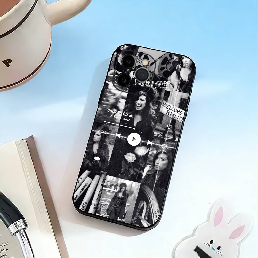 Y2K A-Amy Winehouse Phone Case Silicone Soft For IPhone 17 16 15 14 13 12 11 X XR Plus Pro Max Plus
