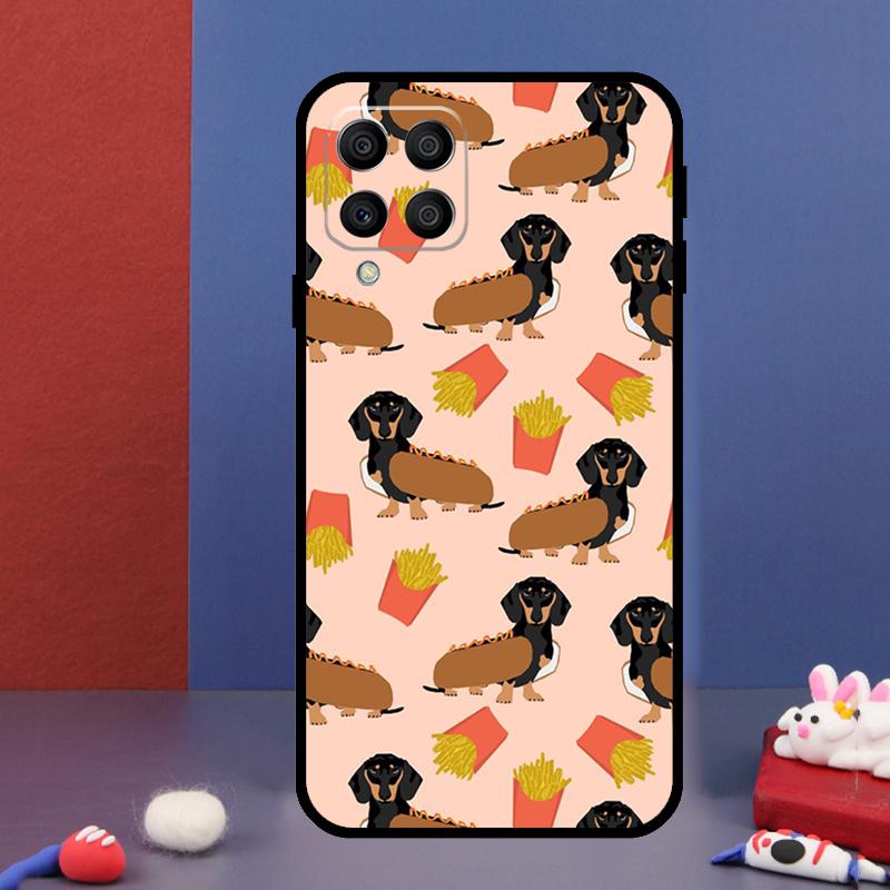 

Sausage Dog Love For Samsung Galaxy M15 M55 M33 M13 M23 M53 M31 M51 M14 M34 M54 M20 M30s M52 M32 Phone Case Samsung M23
