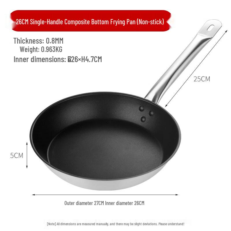 LIEI Non-stick Stainless Steel Frying Pan