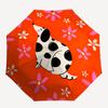 1pc Dalmatian FlowersAutomatic Open/close Folding Umbrella, Compact Portable Travel Umbrella, Perfect Birthday/Holiday, Cute Umbrella y014