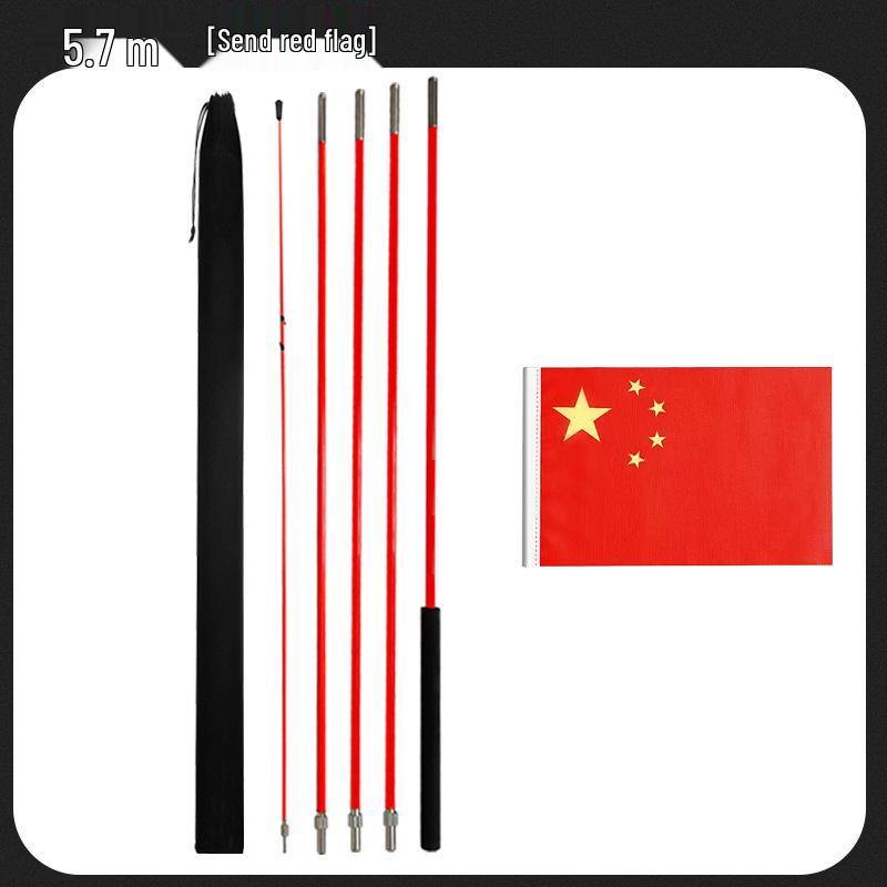 Universal Off-Road Flagpole for Desert and Sand Surfing Vehicles - Compatible with Wrangler and Pickup Trucks