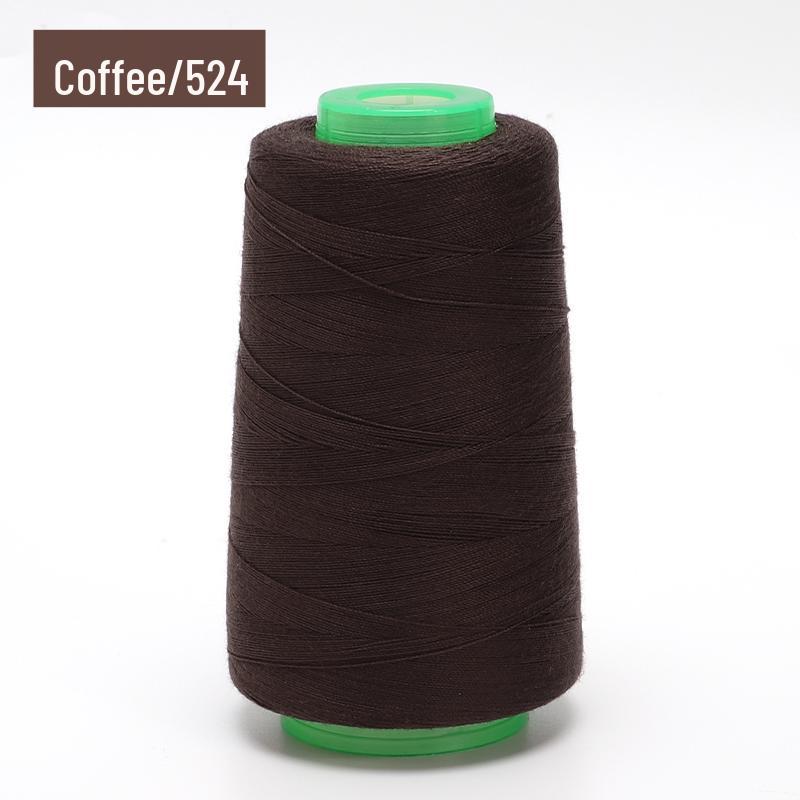 Household Sewing Thread - Large Spool, 202 Colors, Medium Thick Polyester for Sewing Machines, Black & White