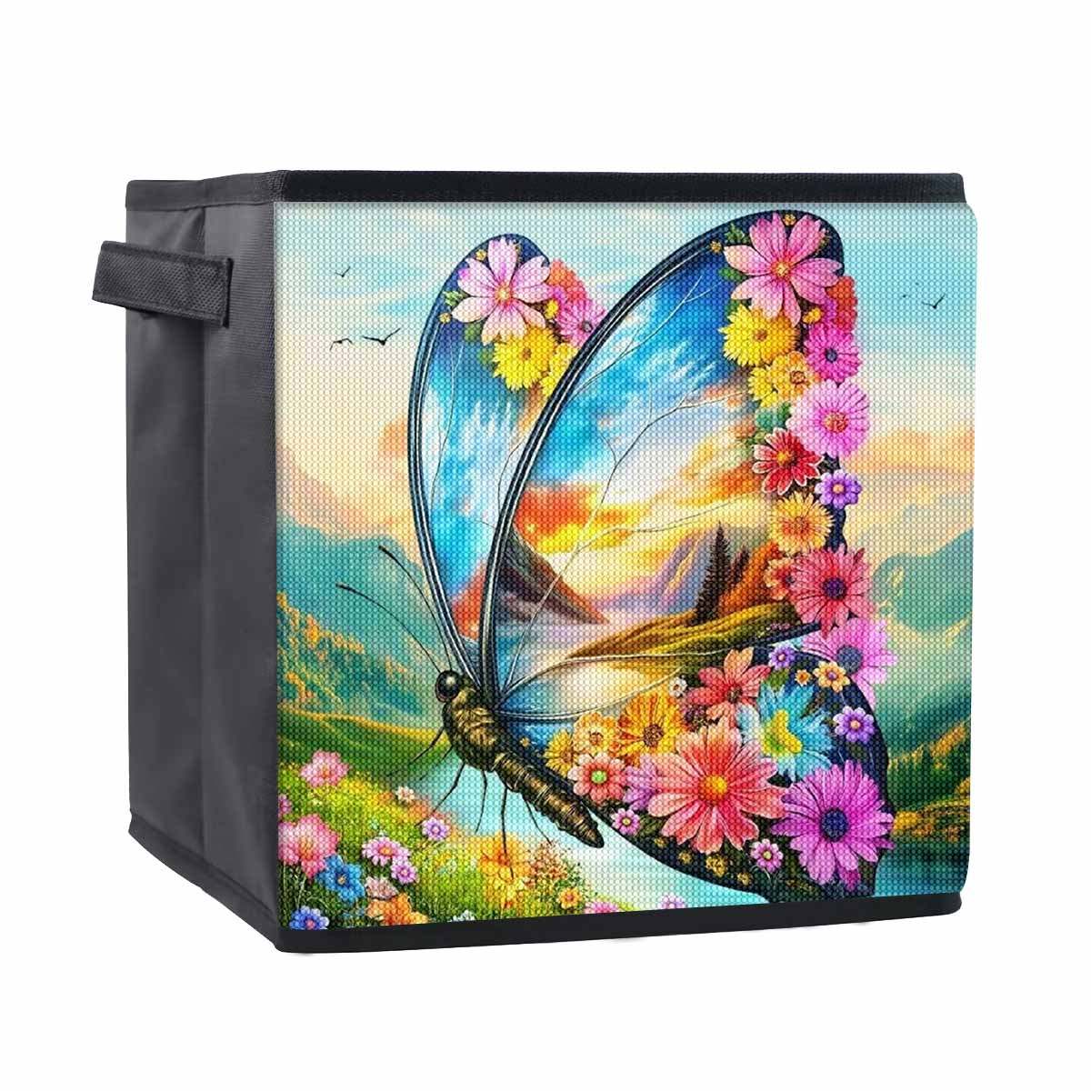 

Цветок Бабочка 5D Алмазная Живопись Корзина для Хранения Полная Круглая Выкладка Мозаика Алмазная Вышивка Наборы для Вышивания Крестом Домашний Декор Домашний Декор 25cmx25cm