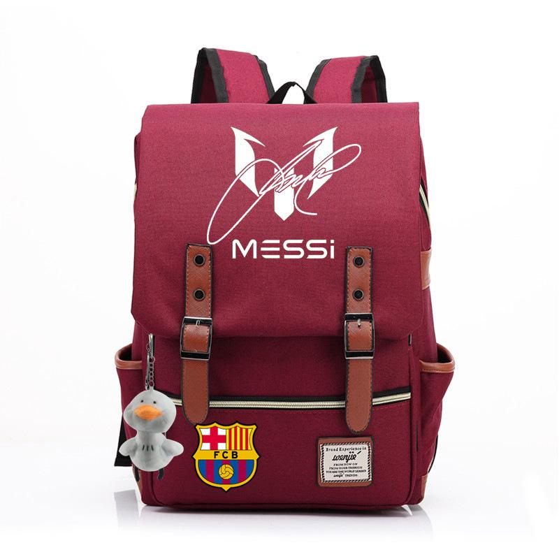 2023 neuer Schulranzen Lionel Messi Koreanischer Oxford-Stoff Rucksack Nylon, Reisetasche Damen Outdoor Rücken