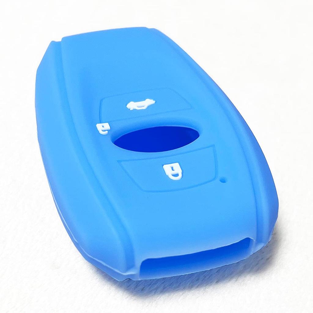 IKT Smart Key Silicone Cover for Subaru Cars (SS-001LBL1) Designed for Light Blue/Revorg/Legacy/Etc., Perfect