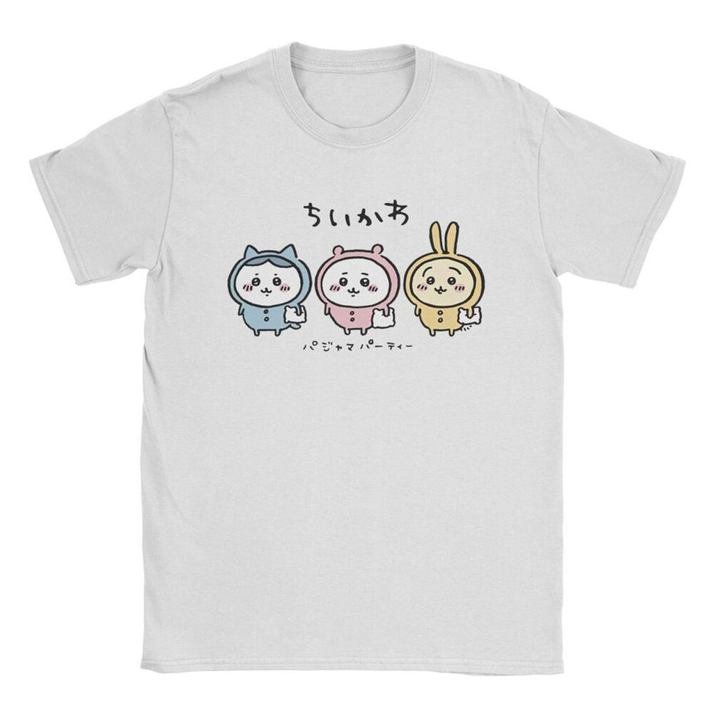 Miniso Chikawa Zeichen T-Shirt Herren Damen Baumwolle Erstaunliches T-Shirt Rundhals Cartoon Niedliches T-Shirt Kurzarm Oberteile S3XL