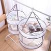 Foldable Mesh Clothes Drying Rack Hanging Sweater Socks Underwear Delicate Garments Dryer Net Lay Flat Collapsible Laundry Clothes Drying Basket