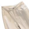 Womens White Wide Leg Straight Cut Jeans High Waist Loose Fit Cotton Denim Trousers 2026 Fall