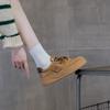 Thick-soled Heightening Casual Board Shoes Women's Autumn New Fashion Sports Retro Leather Comfortable