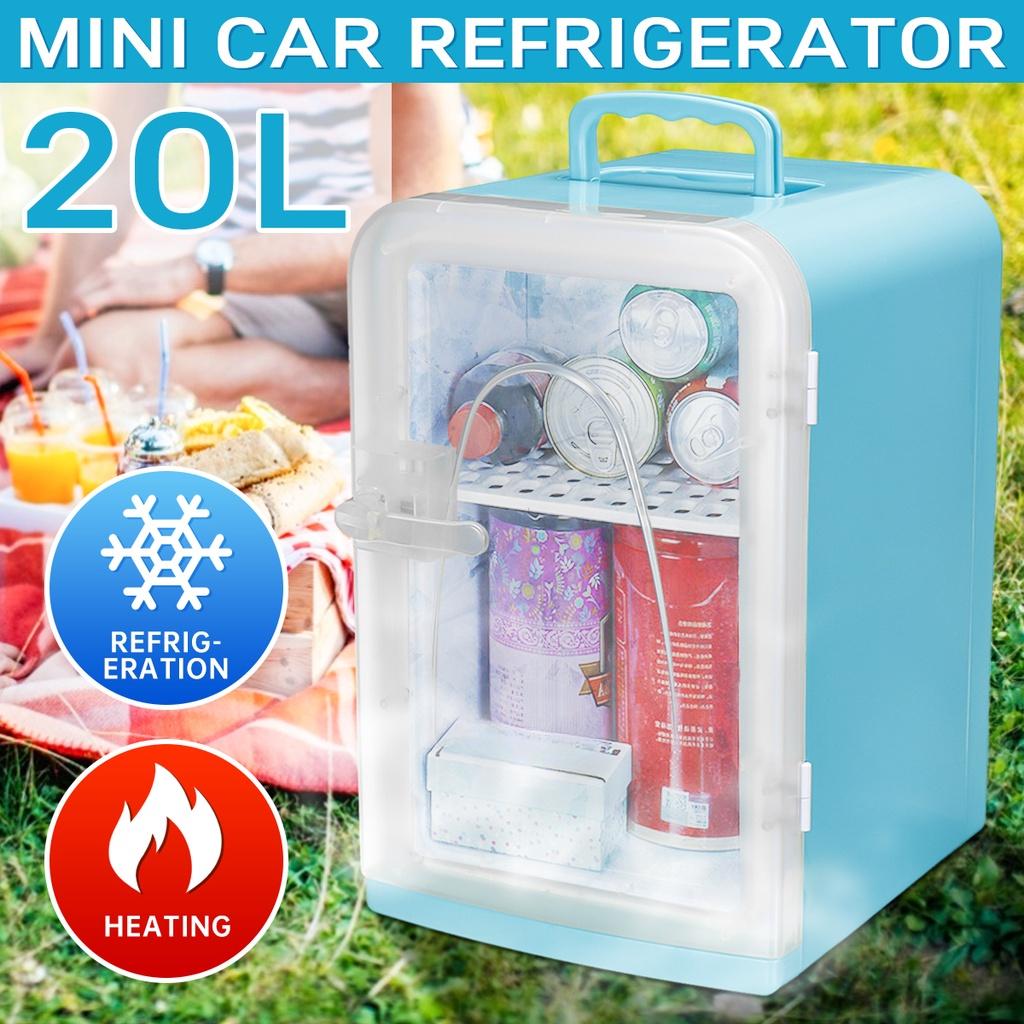 20L Mini Portable Home Car Refrigerator Low Noise Car Refrigerators Freezer Cooling Heating Box Fridge