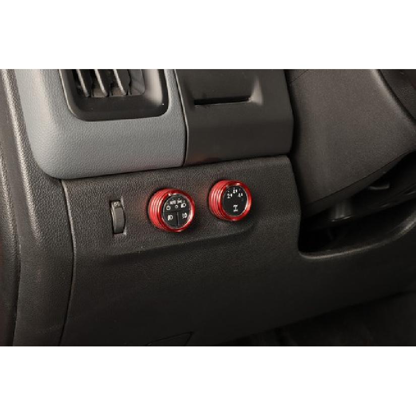 8X Interior AC Volume Knob Ring Cover Kit for Chevy Colorado/GMC/Canyon 2014-22