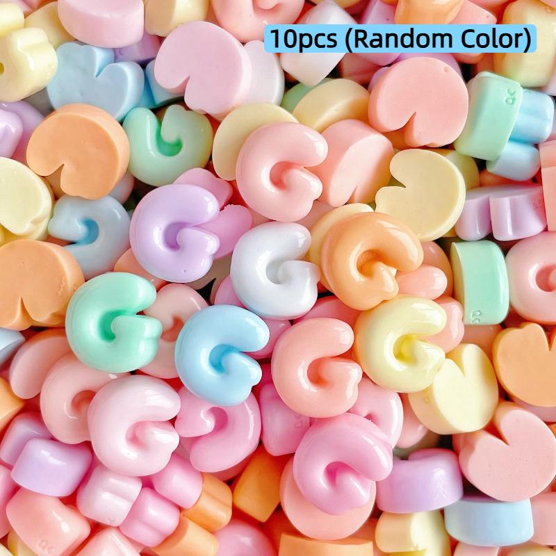 Handmade Mini Letter Charms Cute Diy Phone Cases Hair Clips Shoes Accessories Random Color