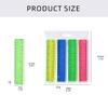 4Pcs Clear Colorful Ruler Kids Plastic Ruler for School Ruler with Centimeters Millimeter and Inches Assorted Color