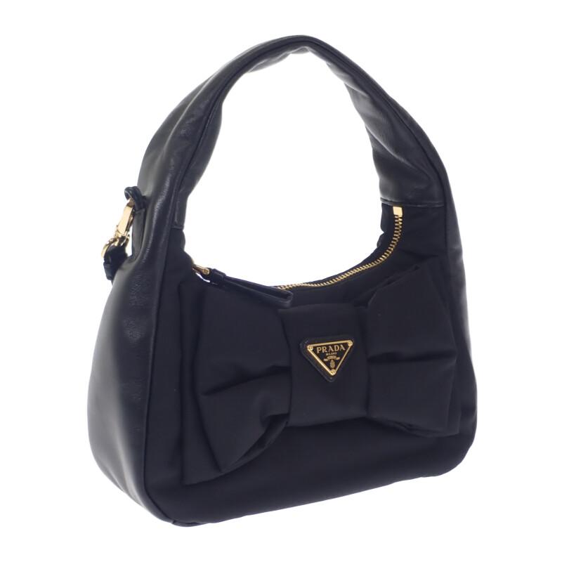 Prada 1BC241_RP0C_F0002_V_OXO 2WAY Bag Black leather/Nylon Women