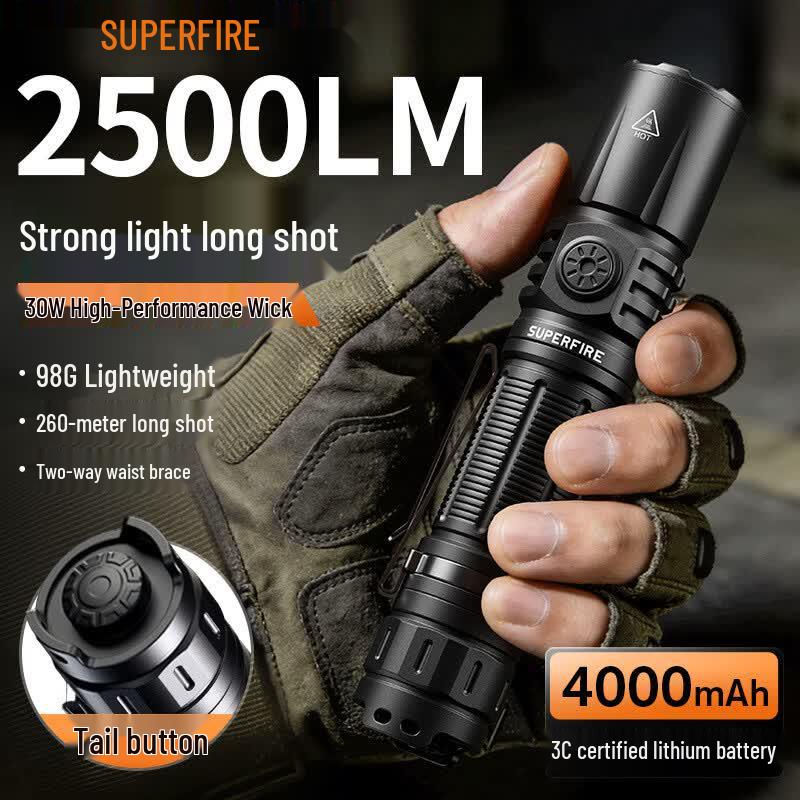 SupFire High-Power Waterproof EDC Flashlight