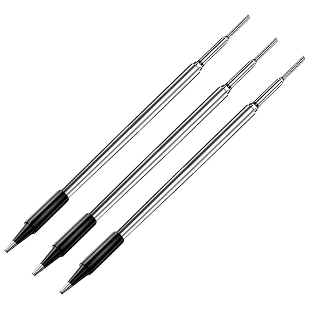 Metal Soldering Iron Tips Set 3pcs K Type C Type B Type for C210 Soldering Iron For Precision Electronic Component Work